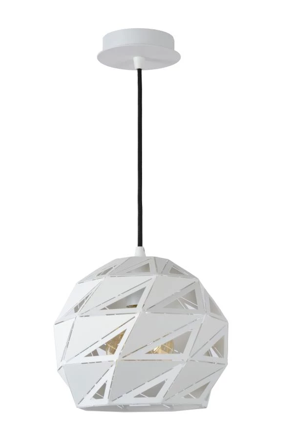 Lucide MALUNGA - Hanglamp - Ø 25 cm - 1xE27 - Wit - uit